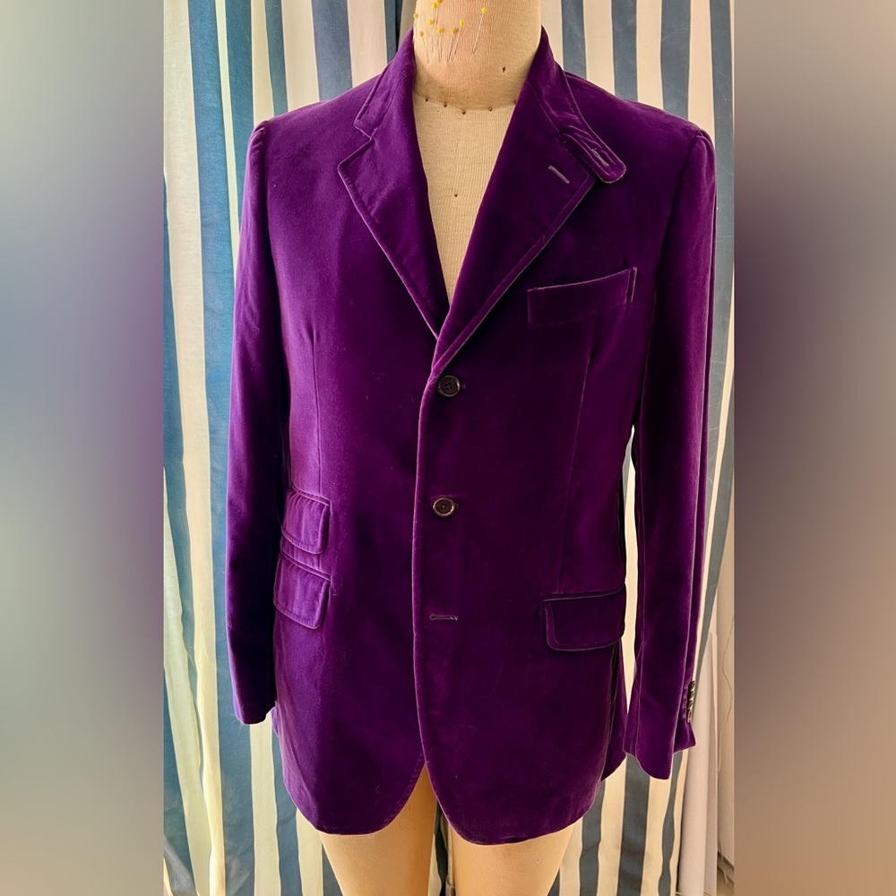 Purple Velvet Etro Blazer